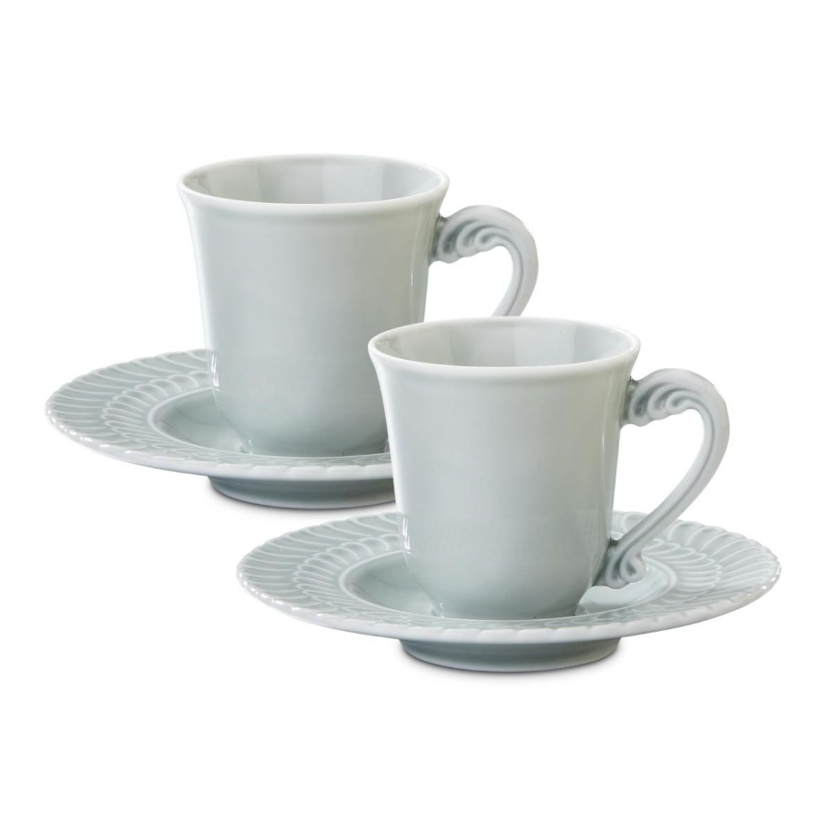 DOUBLE ROUCHE系列佛罗伦萨炉窑青绿色咖啡杯