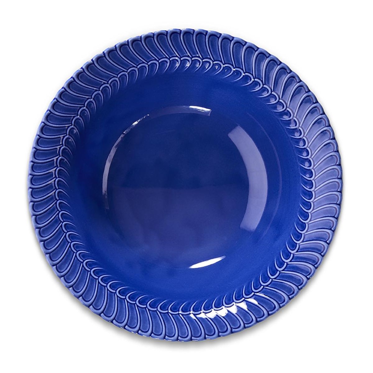 ROUCHE COBALT BLUE PORCELAIN DEEP PLATE