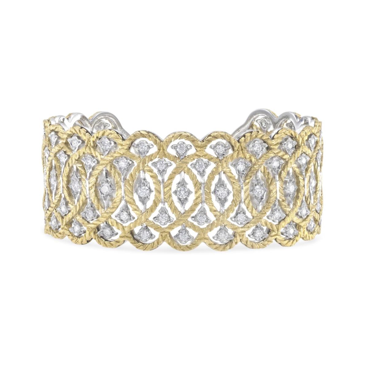 ÉTOILÉE YELLOW AND WHITE GOLD BRACELET WITH DIAMONDS