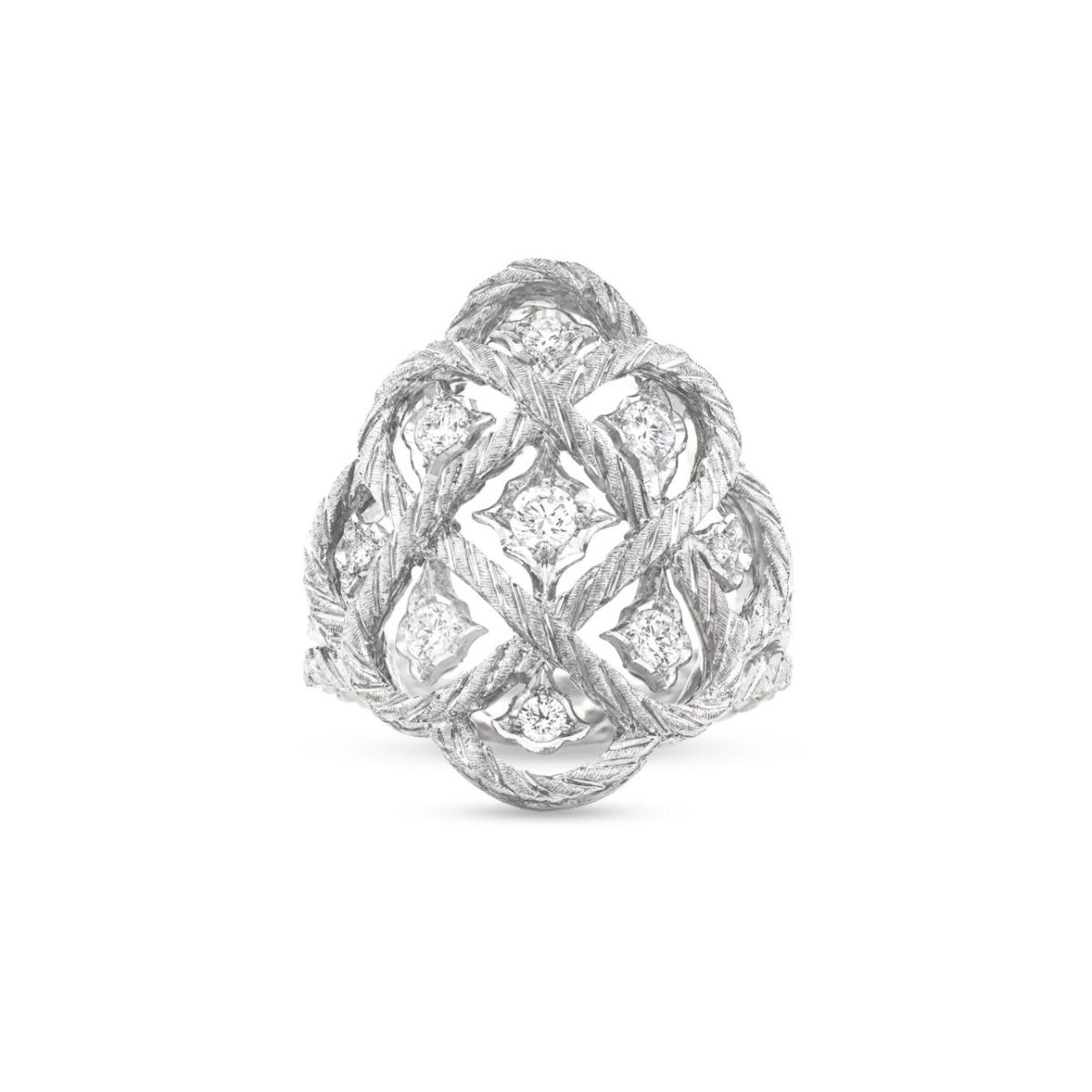 ÉTOILÉE WHITE GOLD RING WITH DIAMONDS