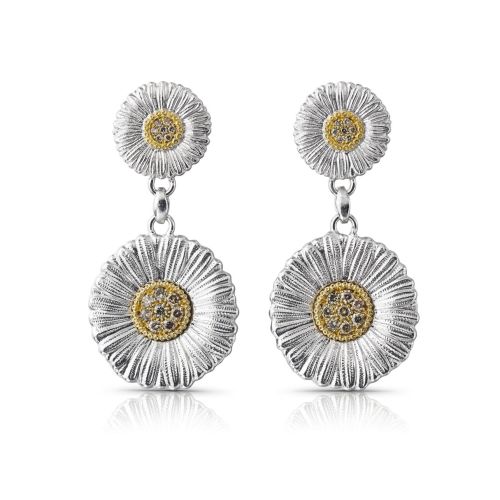 BLOSSOMS镶钻耳环