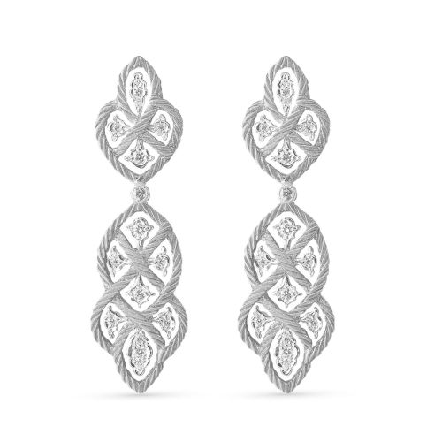 ÉTOILÉE WHITE GOLD EARRINGS WITH DIAMONDS