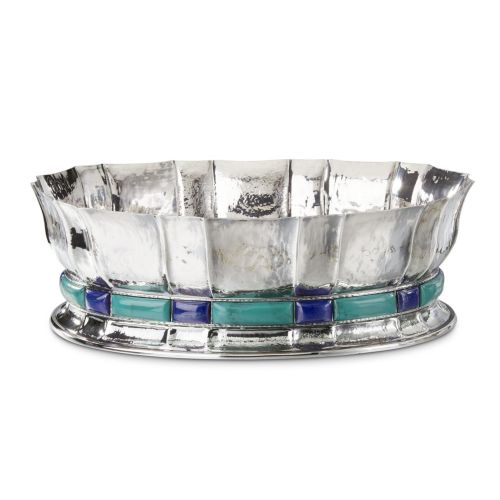 DOGE系列餐桌中央摆饰镶孔雀石与青金石